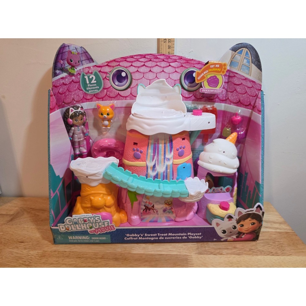 Gabby's Dollhouse The Movie Sweet Treat Mountain Playset 12 piece new